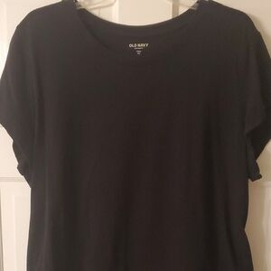 Old Navy Women's Black Short Sleeve Maternity Tee